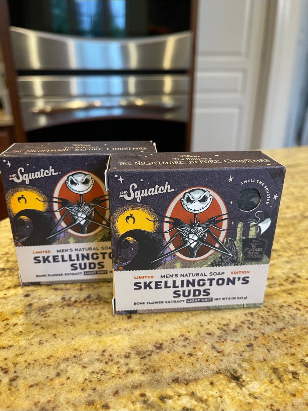 2 Pack - Dr. Squatch Skellington's Suds Soaps- Nightmare before Christmas Jack